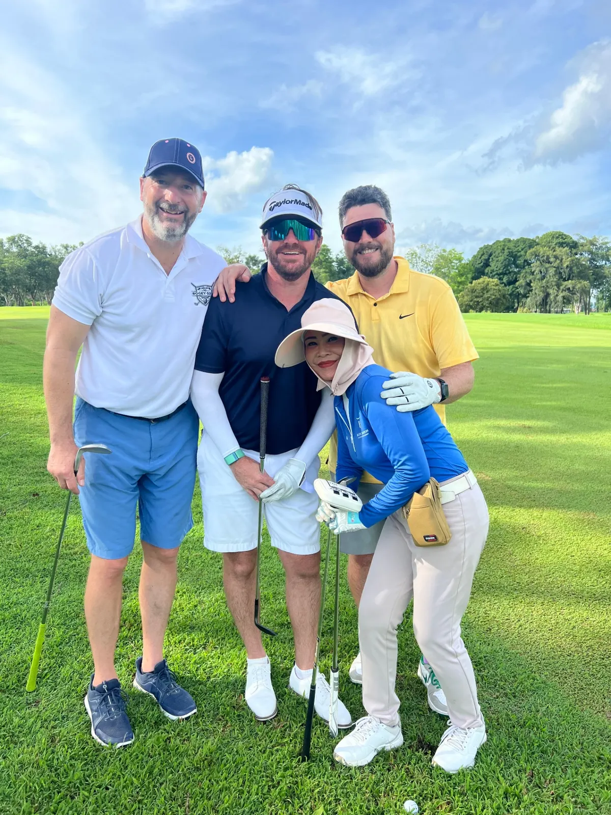 Fourball on the fairway